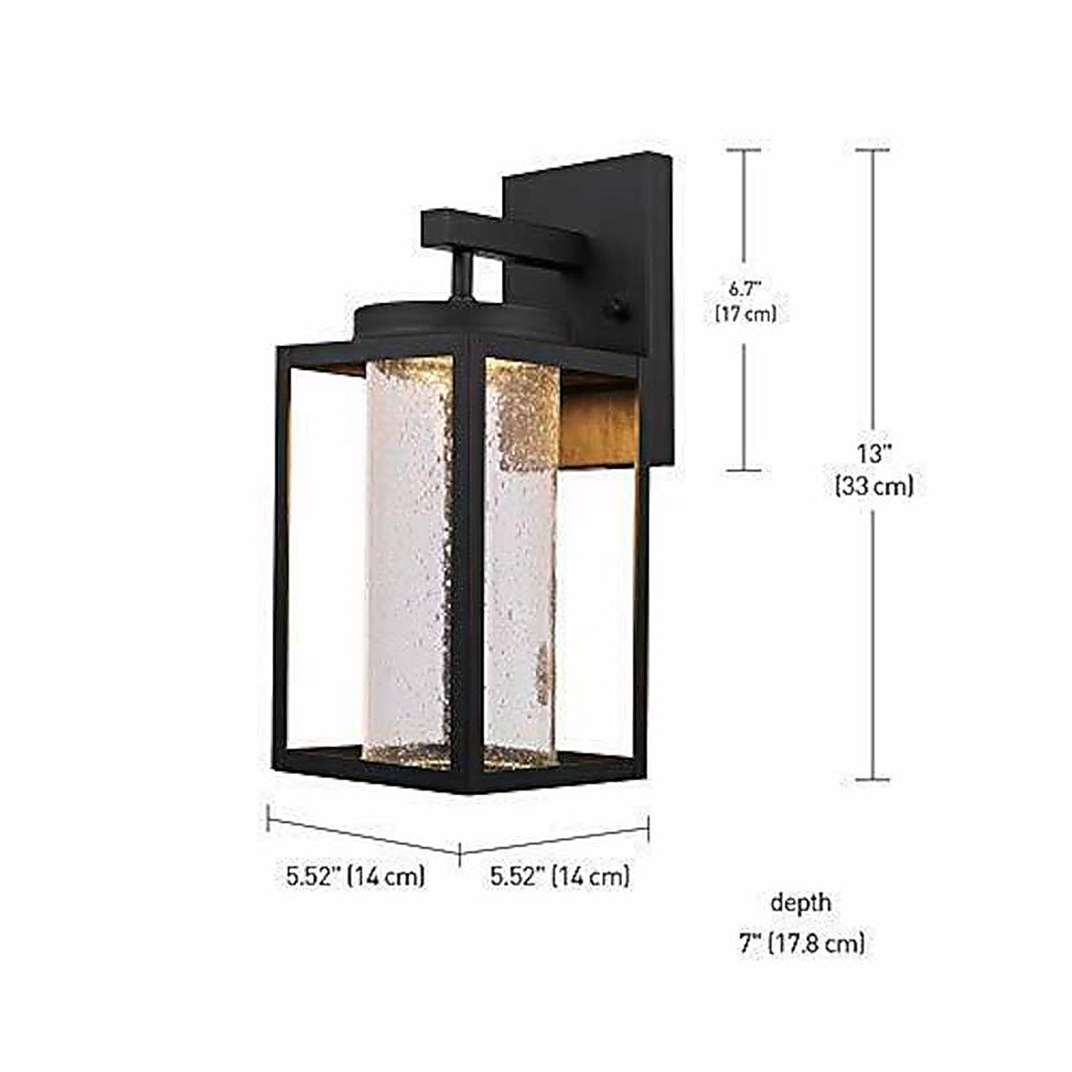Globe Electric - 44359 - Capulet 1-Light Matte Black Wall Sconce