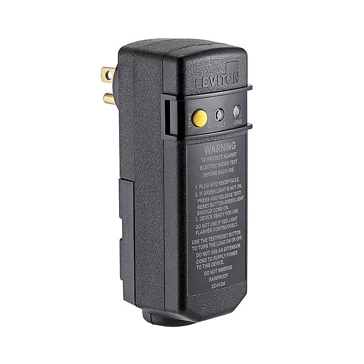 Leviton - R51-GSRA1-THD - Commercial Thermoplastic GFCI Plug 5-15R 3 Wire