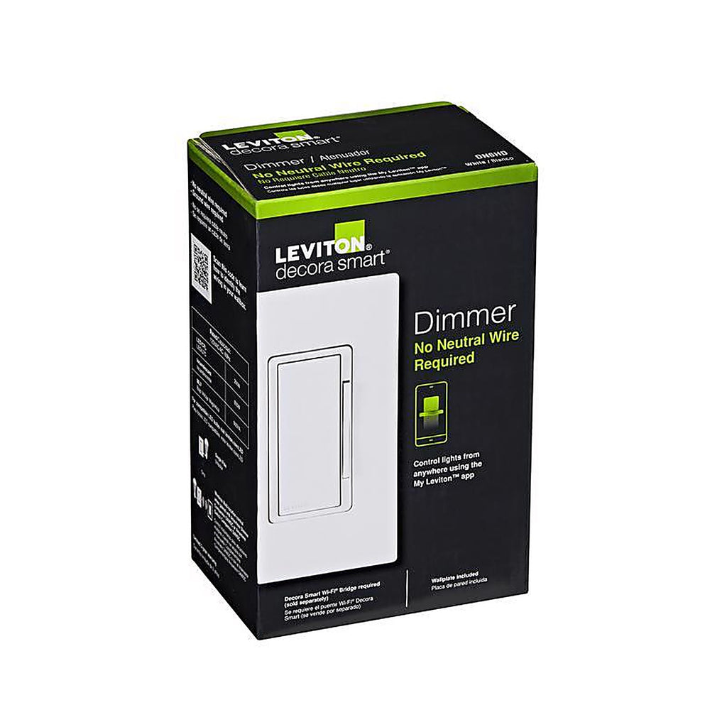 Leviton - DN6HD-1RW - Decora White WiFi Smart Dimmer Switch 1 pk