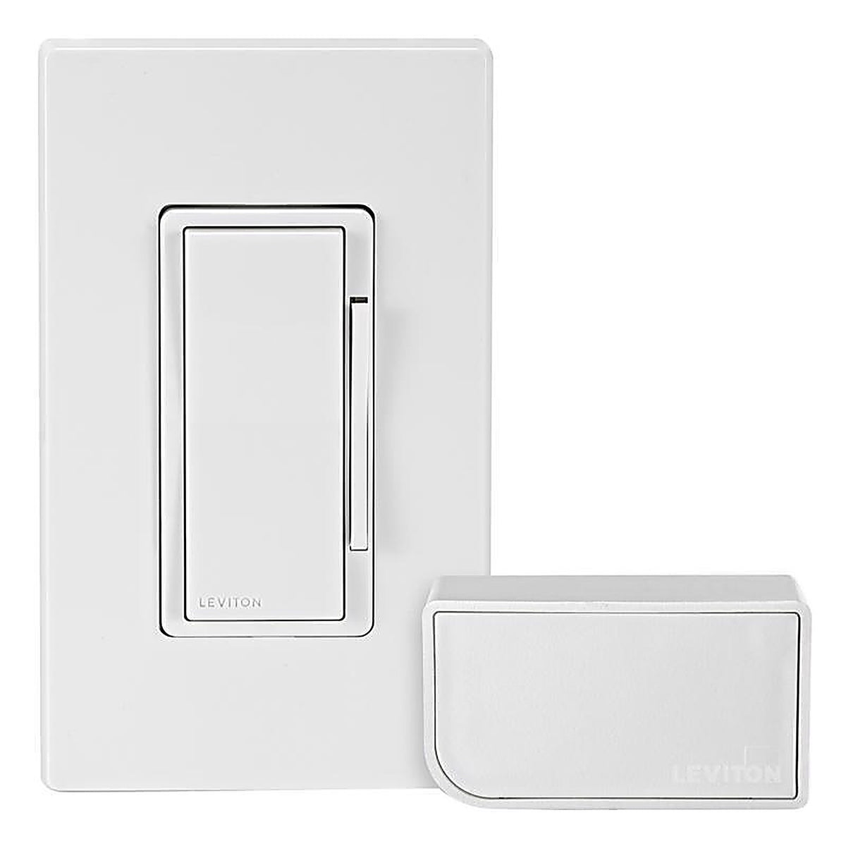 Leviton - DNKIT-1RW - Decora White WiFi Smart Dimmer Switch w/Remote Control & Smart Bridge 1 pk