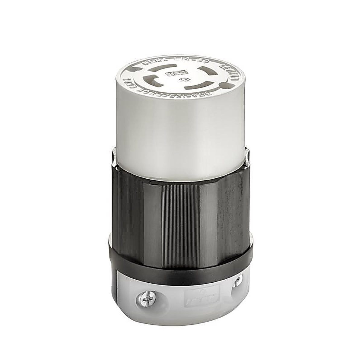 Leviton - R60-02713-0CS - Commercial Nylon Curved Blade/Ground Locking Connector L14-30R 3 Pole 4 Wire