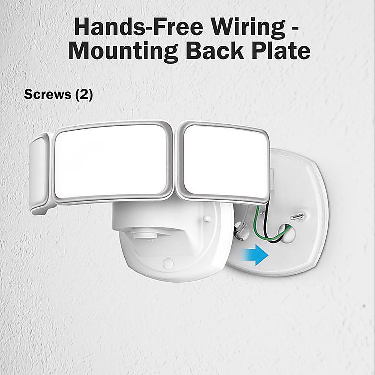 Feit - S105TFL3CCTDDWH - Dusk to Dawn Hardwired LED White Security Floodlight