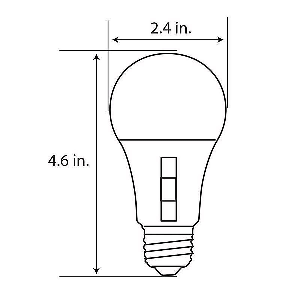 Feit Electric - OM200/3CCT/LEDI - A21 E26 (Medium) LED Bulb Tunable White/Color Changing 200 Watt Equivalence 1 pk