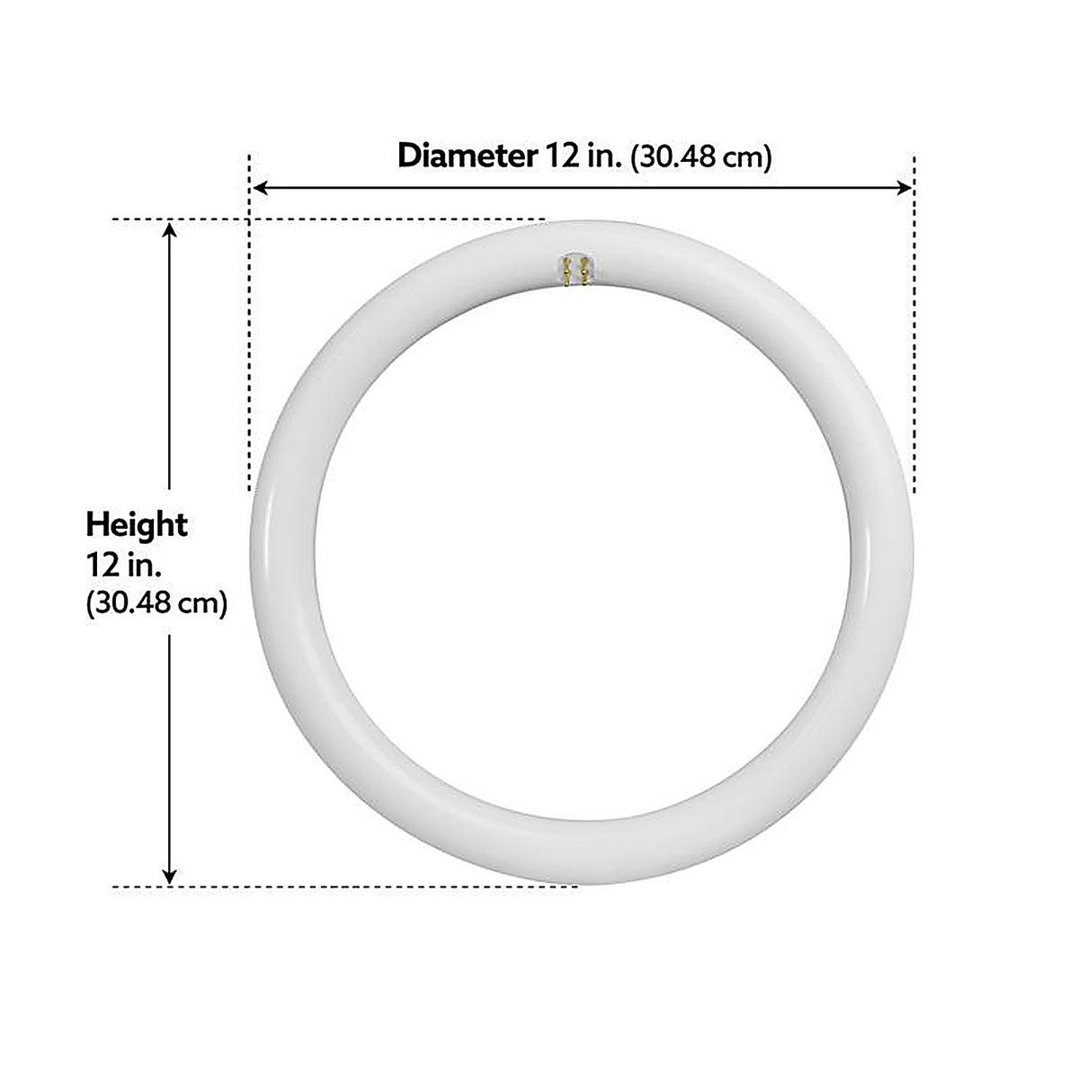 Feit Electric - FC12/3CCT/LED - T9 4-Pin LED Tube Light Color Changing 32 Watt Equivalence 1 pk