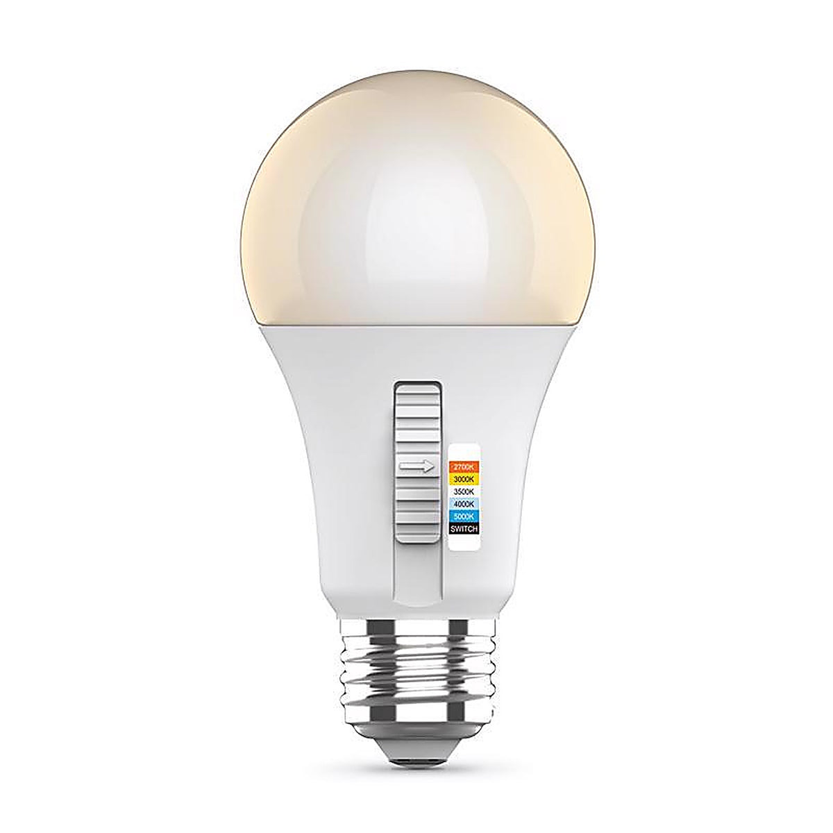 Feit Electric - OM60DM/6WYCA/2 - A19 E26 (Medium) LED Light Bulb Color Changing 60 Watt Equivalence 1 pk