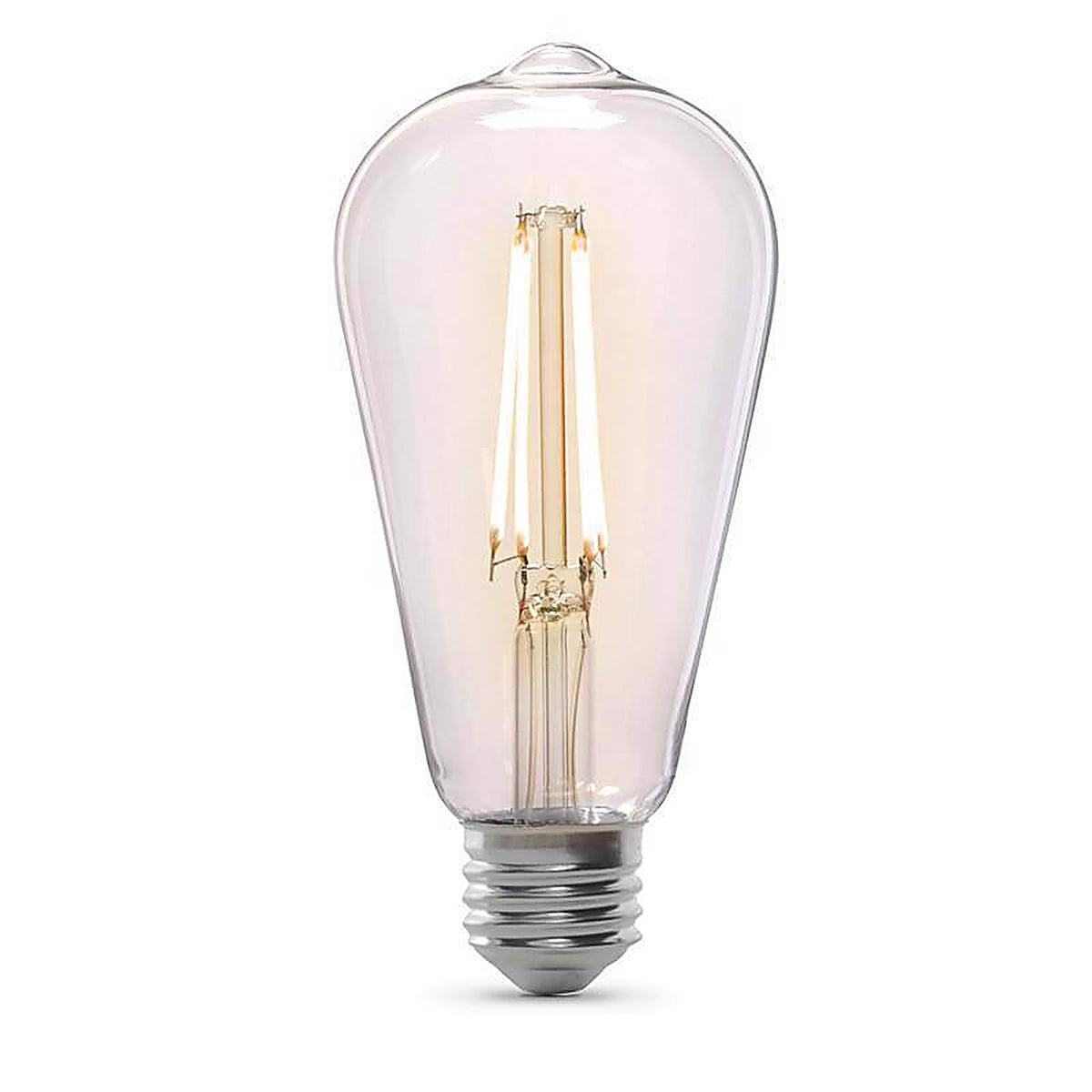 Feit Electric - ST19C927CADDFLD - ST19 E26 (Medium) LED Dusk to Dawn Bulb Soft White 60 Watt Equivalence 1 pk