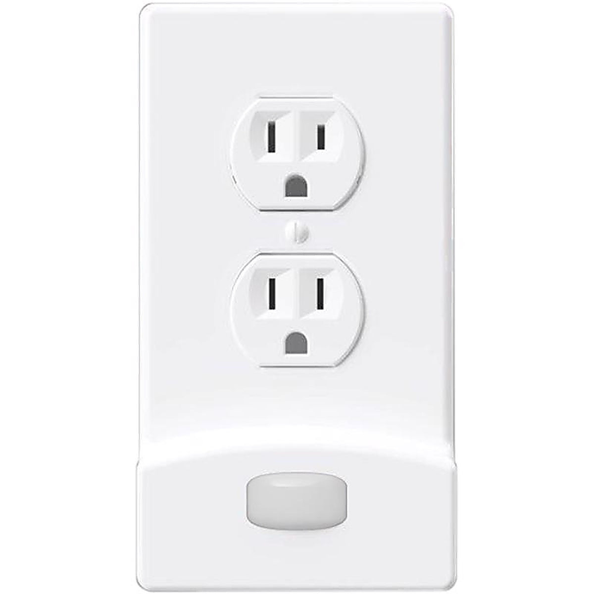 Westek - LCR-MCDO-W - LumiCover Motion Activated White 1 gang Plastic Duplex Nightlight Wall Plate 1 pk