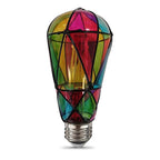 Feit - ST19/MOSAIC - ST19 E26 (Medium) Filament LED Bulb Multi-Colored 25 Watt Equivalence 1 pk