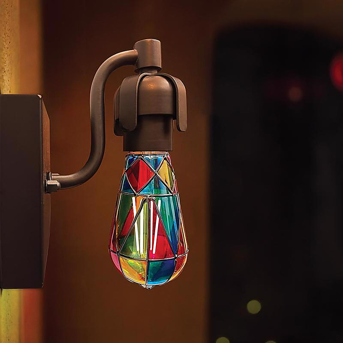 Feit - ST19/MOSAIC - ST19 E26 (Medium) Filament LED Bulb Multi-Colored 25 Watt Equivalence 1 pk