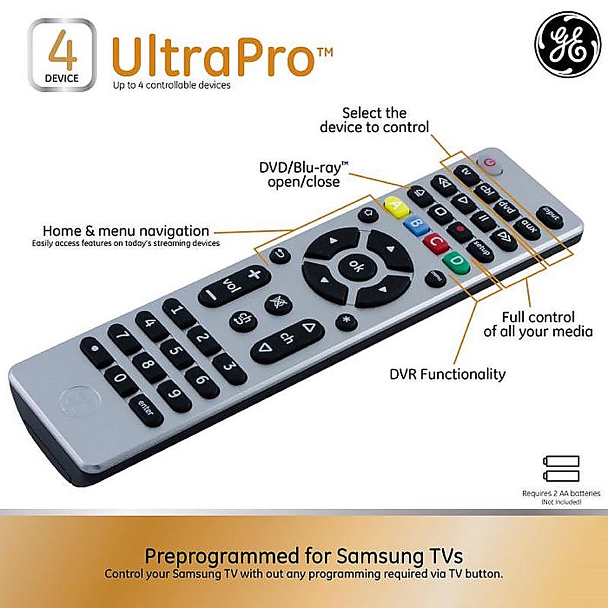 GE - 33709 - Universal Remote Control