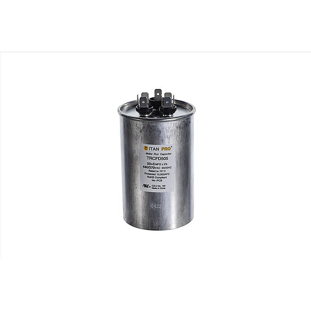 Titan Pro - TRCFD505 - 50+5 MFD 440 V Round Run Capacitor