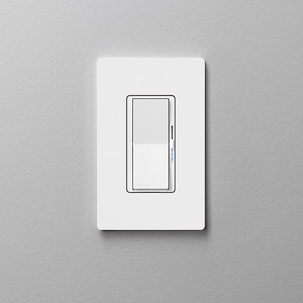 Lutron - DVRF-6L-WH-R - Caseta Diva White 150 W Toggle Smart-Enabled Dimmer Switch 1 pk