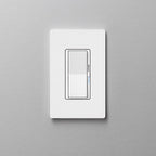 Lutron - DVRF-6L-WH-R - Caseta Diva White 150 W Toggle Smart-Enabled Dimmer Switch 1 pk