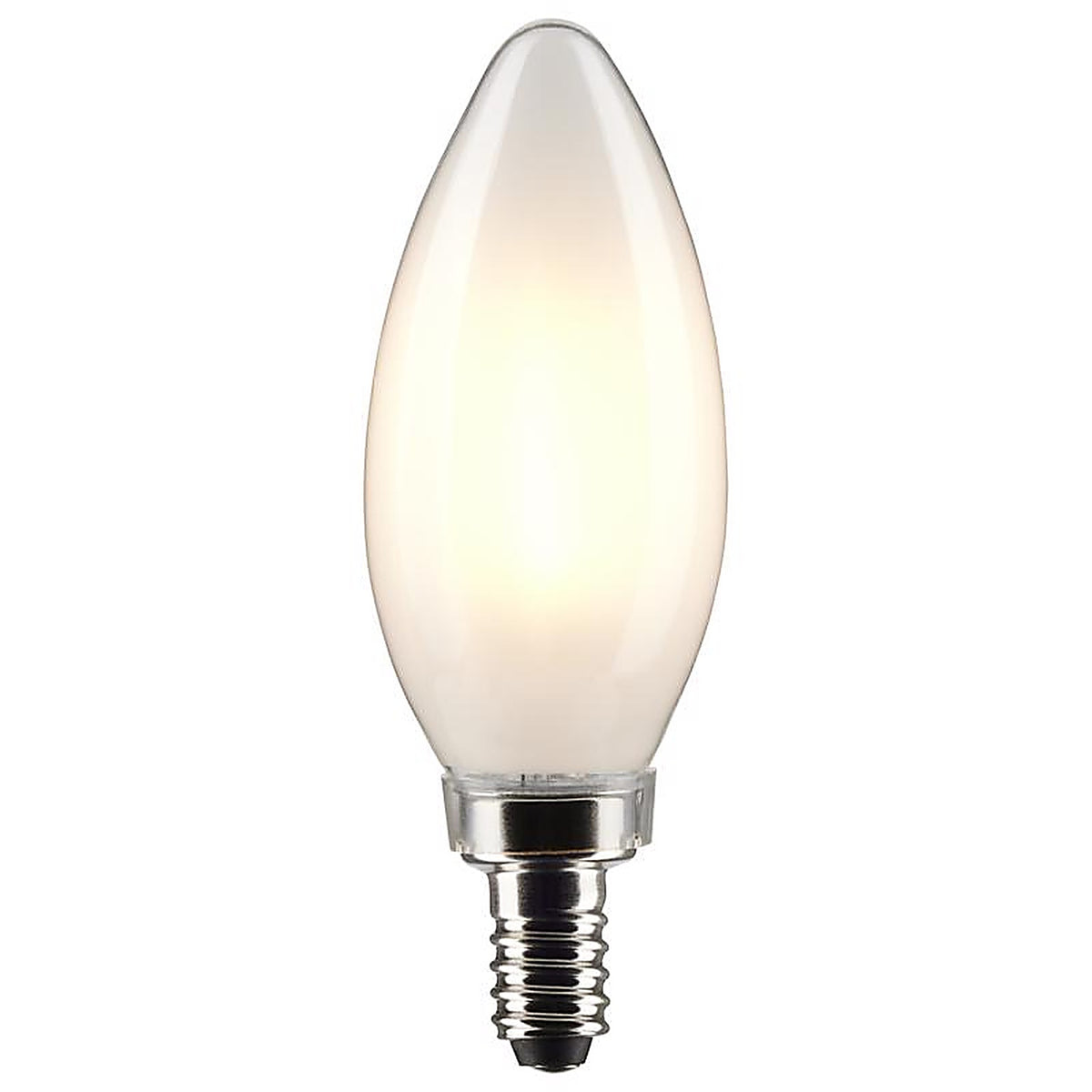Satco - S21824 - B11 E12 (Candelabra) Filament LED Bulb Soft White 40 Watt Equivalence 2 pk