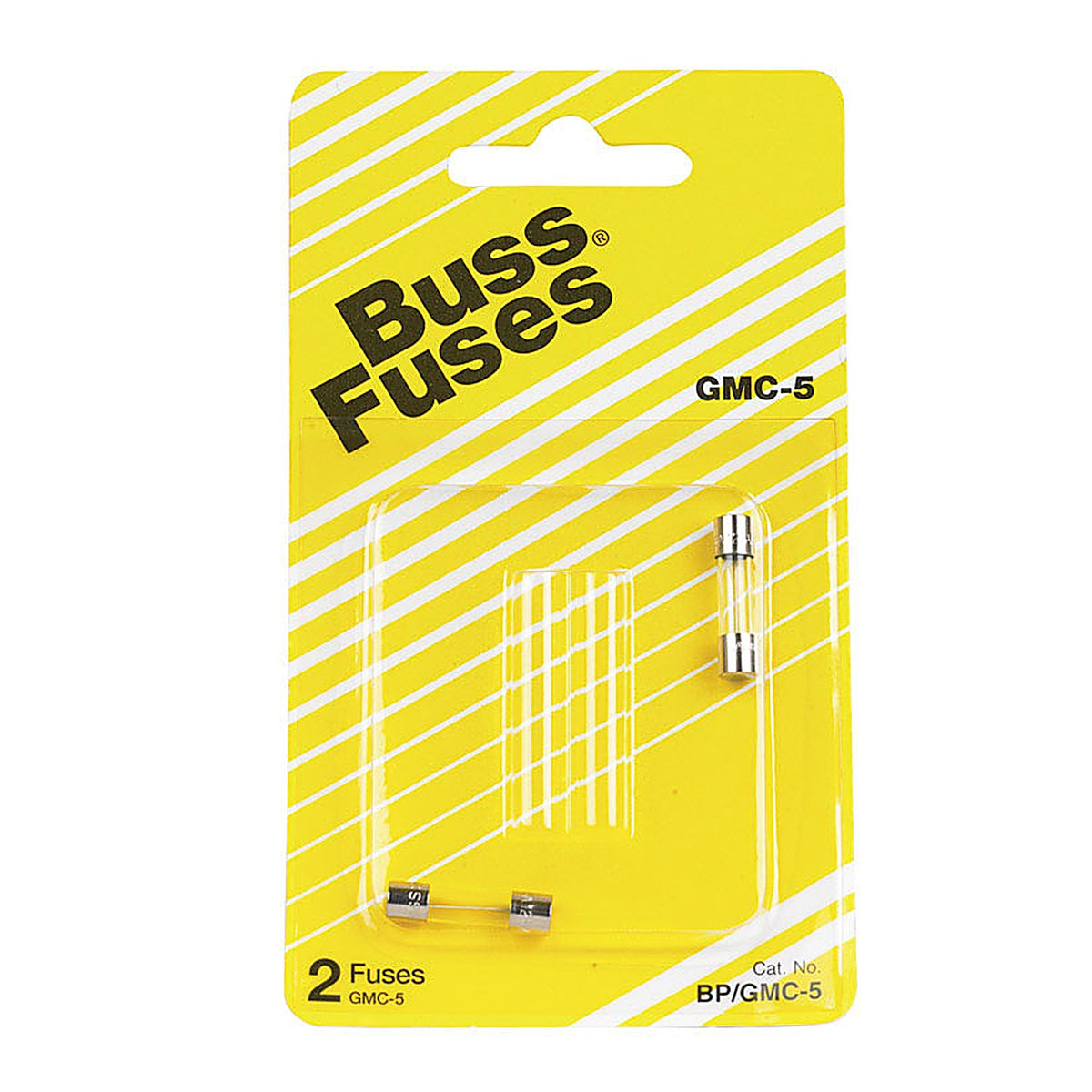 Bussmann - BP/GMC-5 - 5 amps Time Delay Glass Fuse - 2/Pack