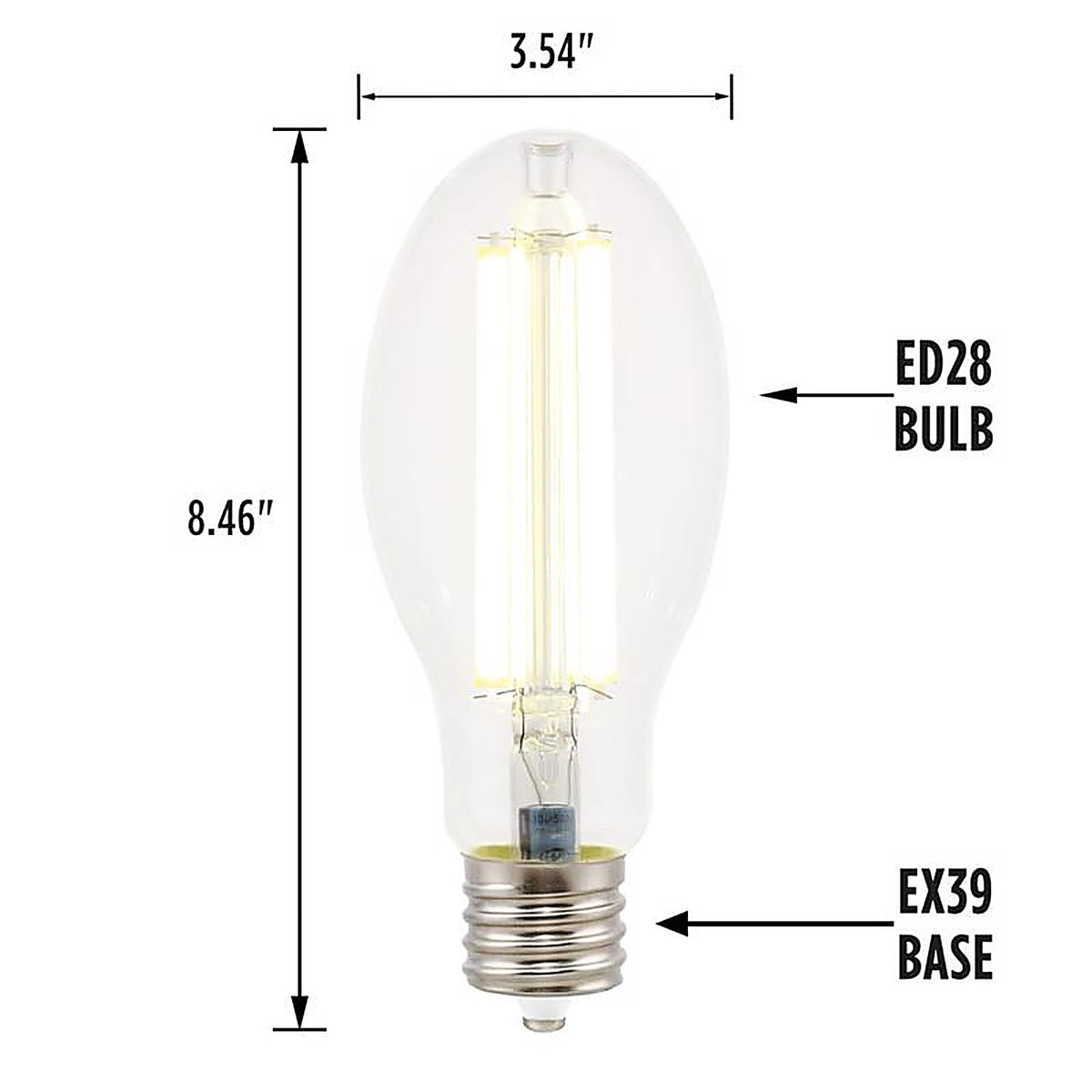 Westinghouse - 5225100 - ED28 EX39 (Mogul) Filament LED Bulb Daylight 300 Watt Equivalence 1 pk