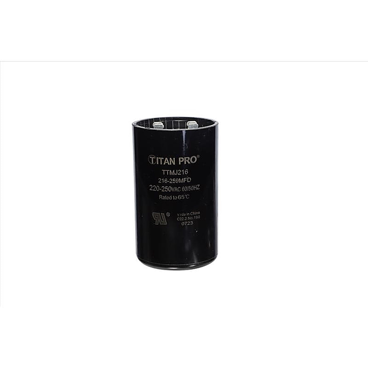 Titan Pro - TTMJ216 - 216-259 MFD 250 V Round Start Capacitor