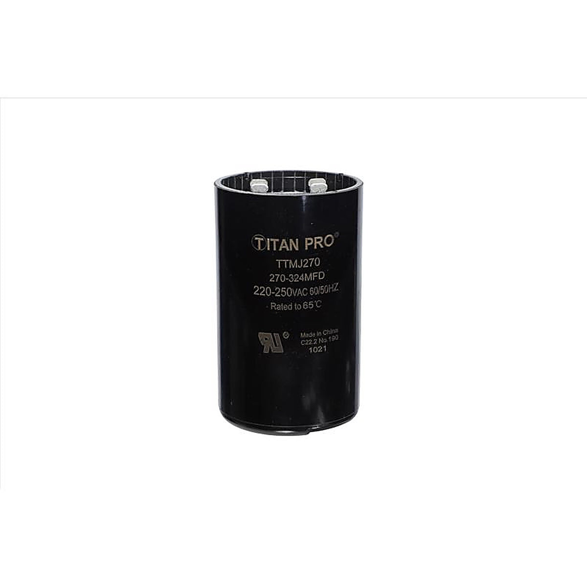 Titan Pro - TTMJ270 - 270-324 MFD 250 V Round Start Capacitor