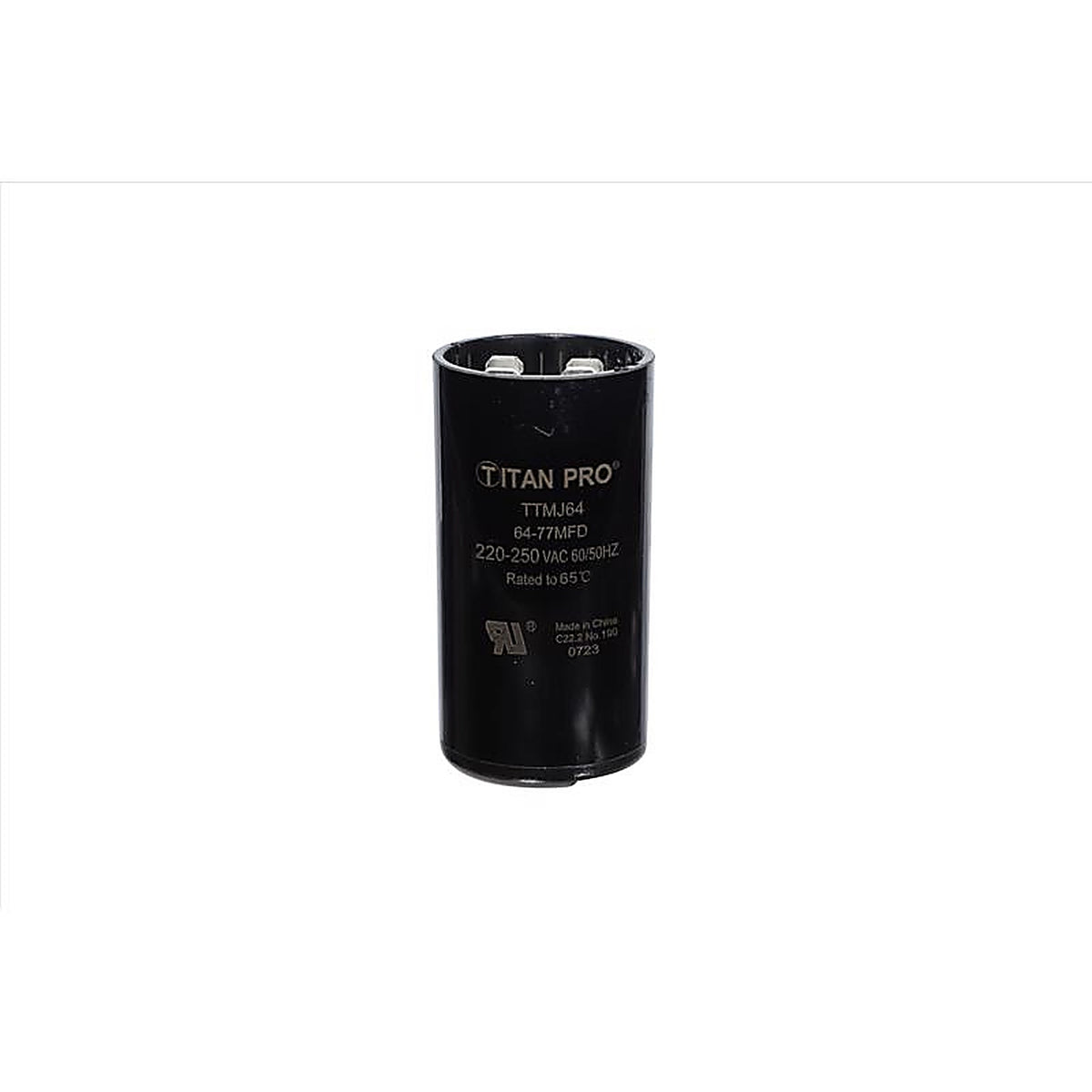 Titan Pro - TTMJ64 - 64-77 MFD 250 V Round Start Capacitor