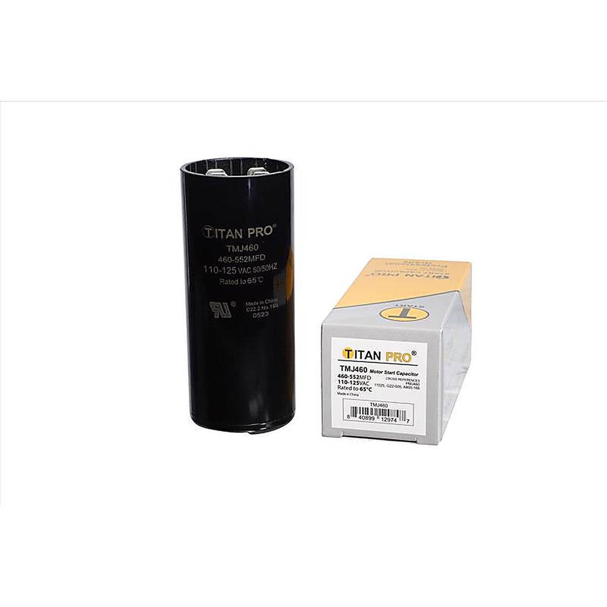 Titan Pro - TMJ460 - 460-552 MFD 125 V Round Start Capacitor