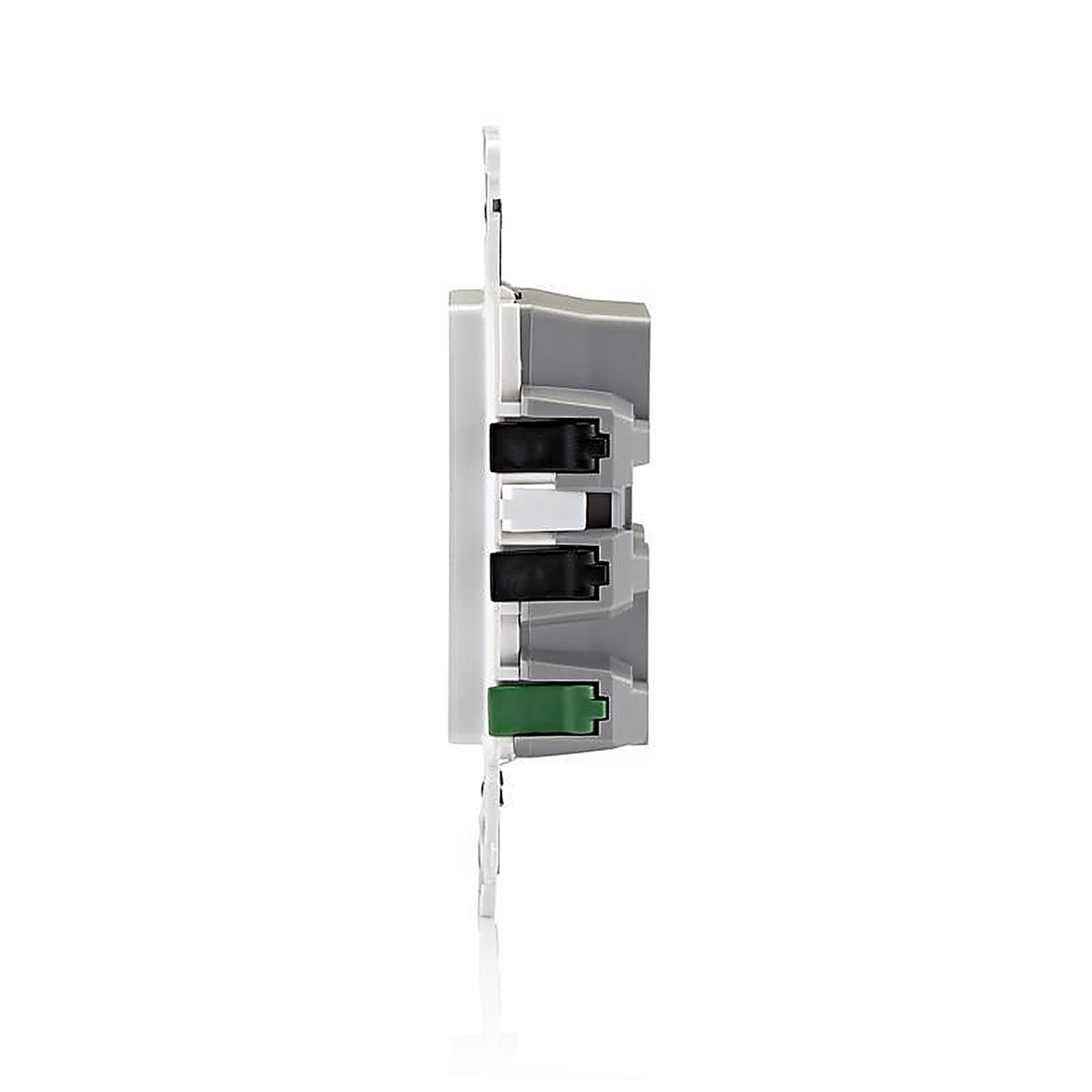 Leviton - E5325-0MW - Decora Edge 15 amps 125 V Duplex White Tamper Resistant Outlet 5-15 R 10 pk