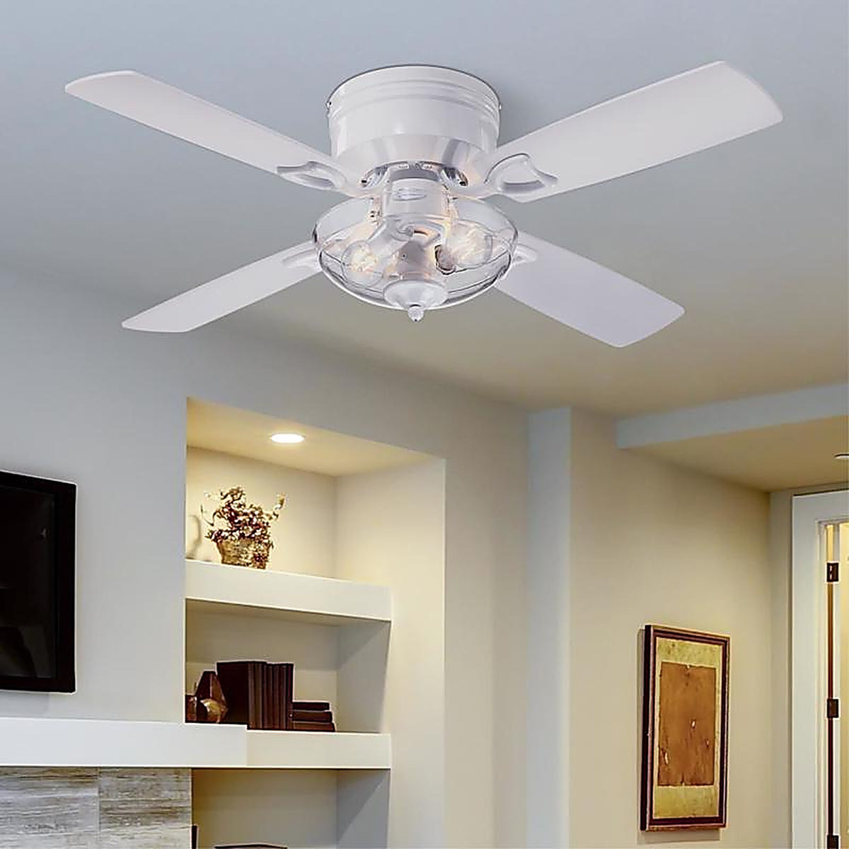 Westinghouse - 7311348 - Hadley 42 in. White LED Indoor Ceiling Fan