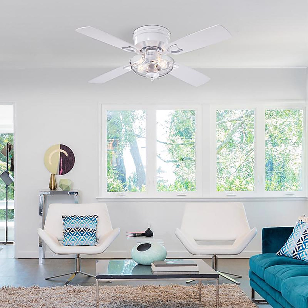 Westinghouse - 7311348 - Hadley 42 in. White LED Indoor Ceiling Fan