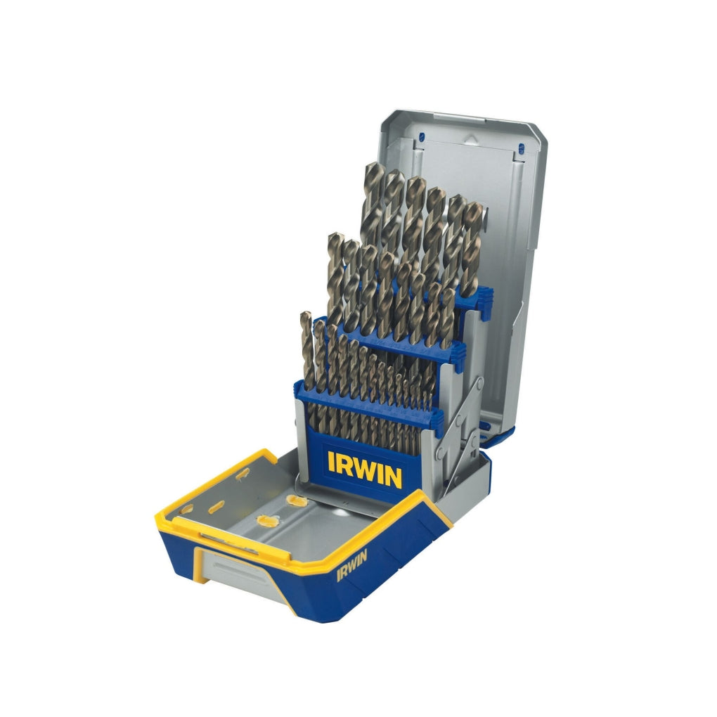 IRWIN - 3018002 - 29 Pc. Cobalt M-35 Metal Index Drill Bit Set