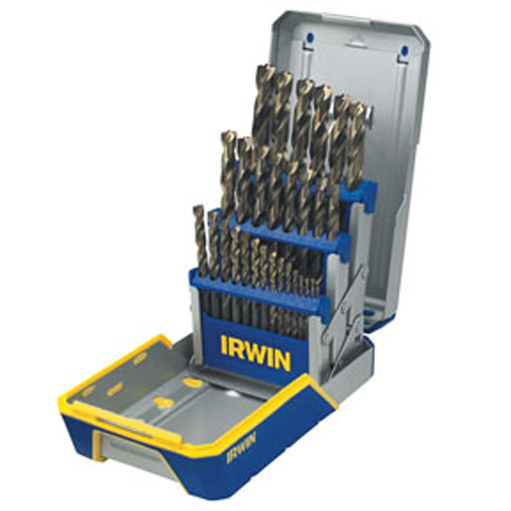 IRWIN - 3018003 - 29 Pc. Titanium Metal Index Drill Bit Set