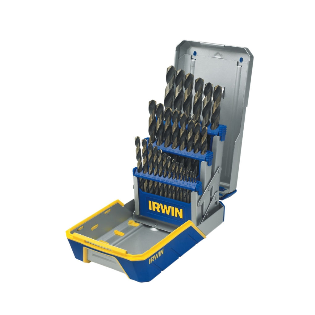 IRWIN - 3018005 - 29 Pc. Black & Gold Metal Index Drill Bit Set