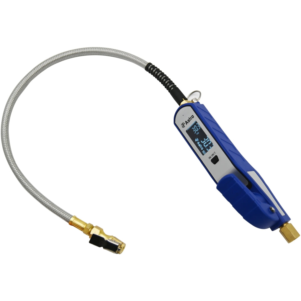 Astro Pneumatic|3019B|Professional Rechargeable Digital Tire Inflator - Aluminum Body, Stainless Hose