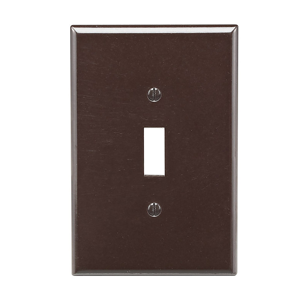 Leviton - 85101-000 - Brown 1 gang Thermoset Plastic Toggle Wall Plate 1 pk