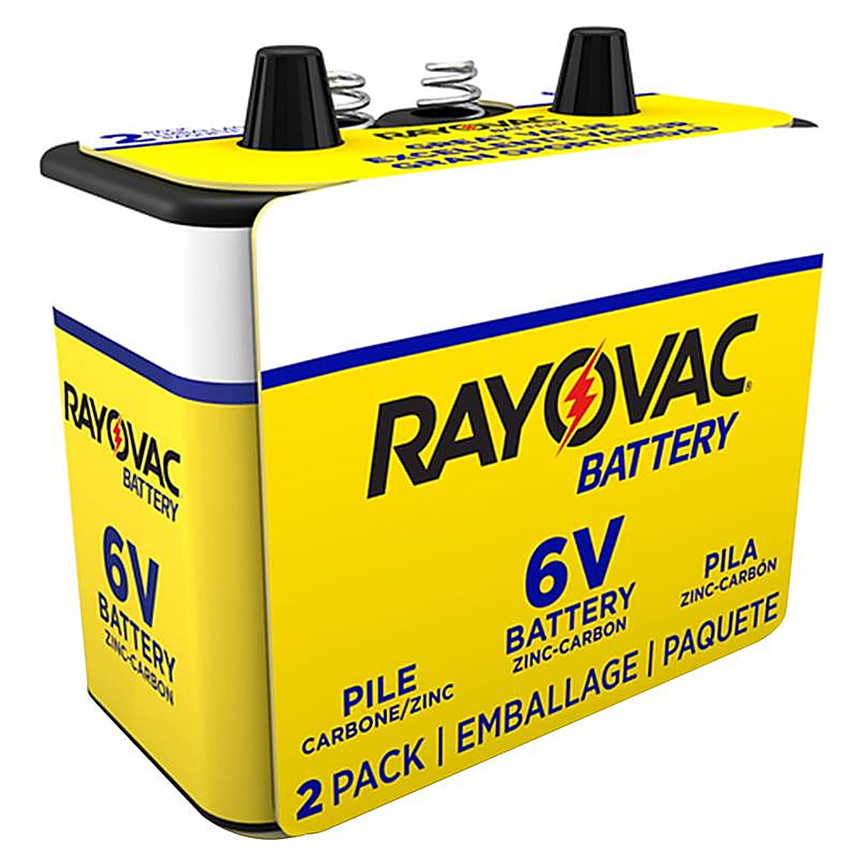 Rayovac - 944-2RC - Zinc Carbon 6-Volt 8.5 Ah Lantern Battery 2 pk