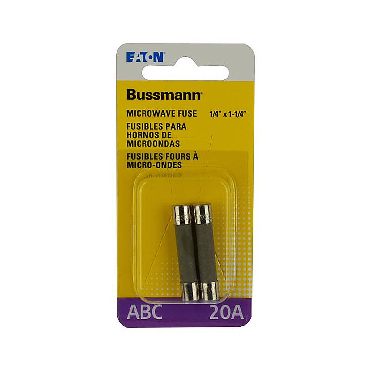 Bussmann - BP/ABC-20 - 20 amps Fast Acting Microwave Fuse - 2/Pack