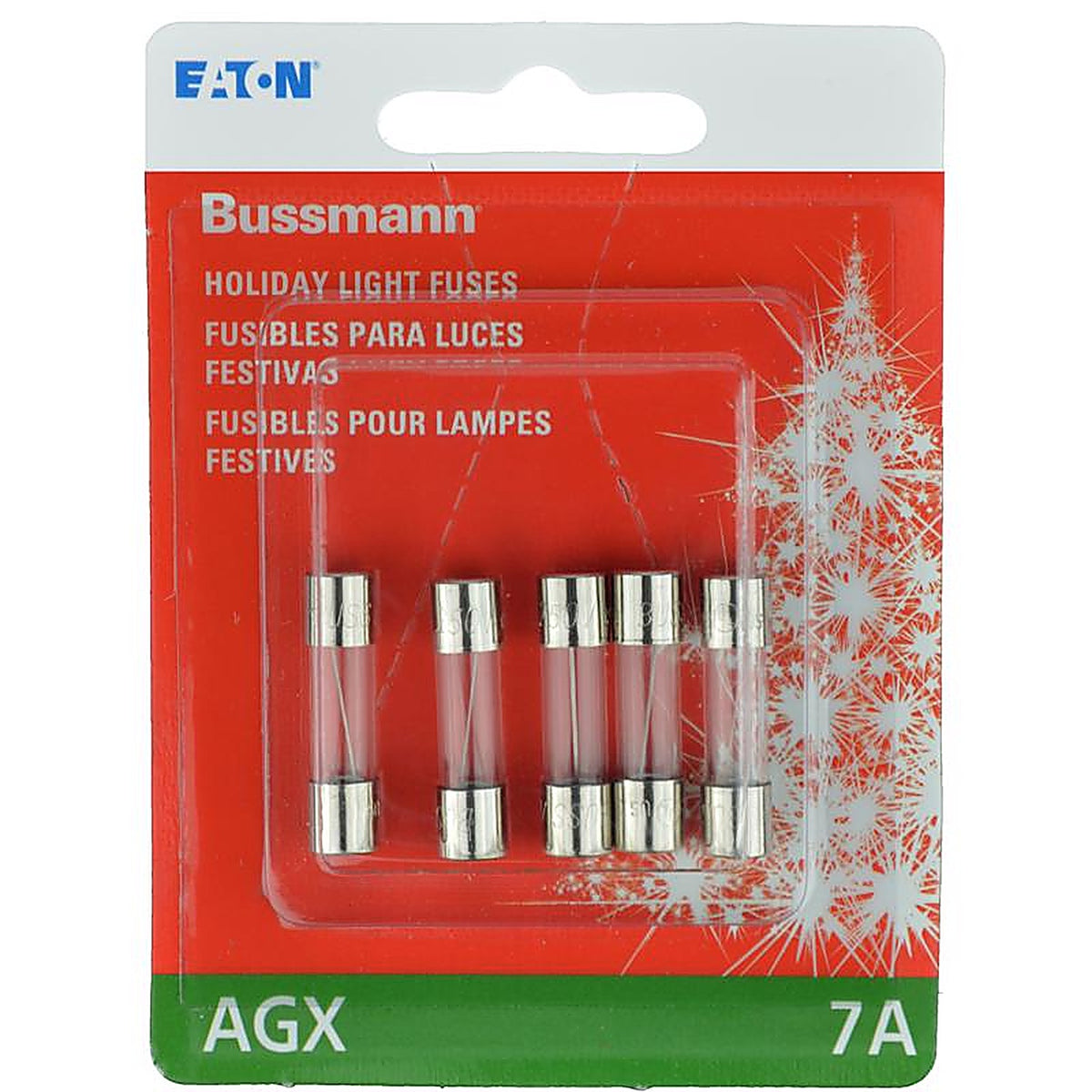 Bussmann - BP/AGX-7X5 - 7 amps Fast Acting Fuse - 5/Pack