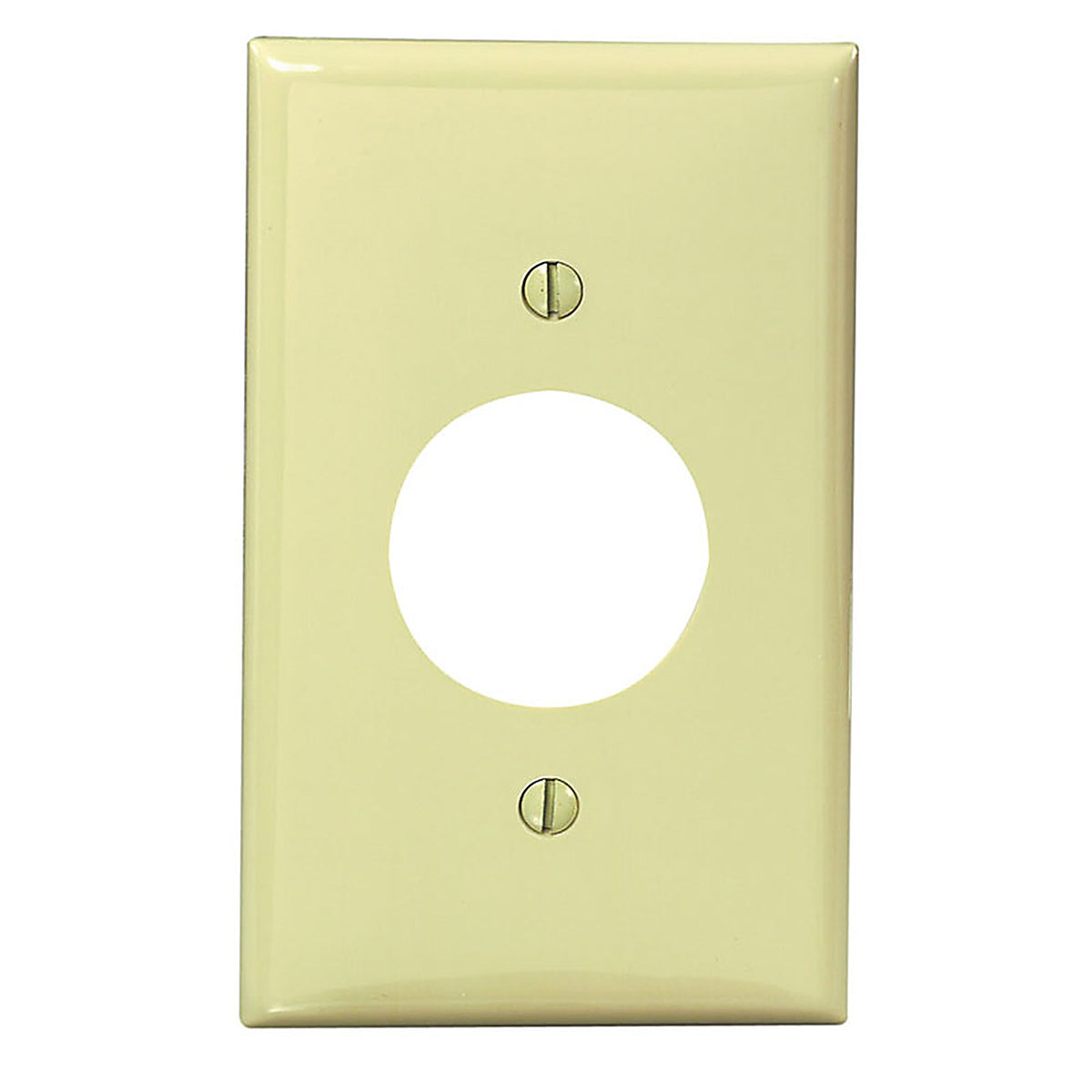 Leviton - 80704-00I - Ivory 1 gang Nylon Outlet Wall Plate 1 pk