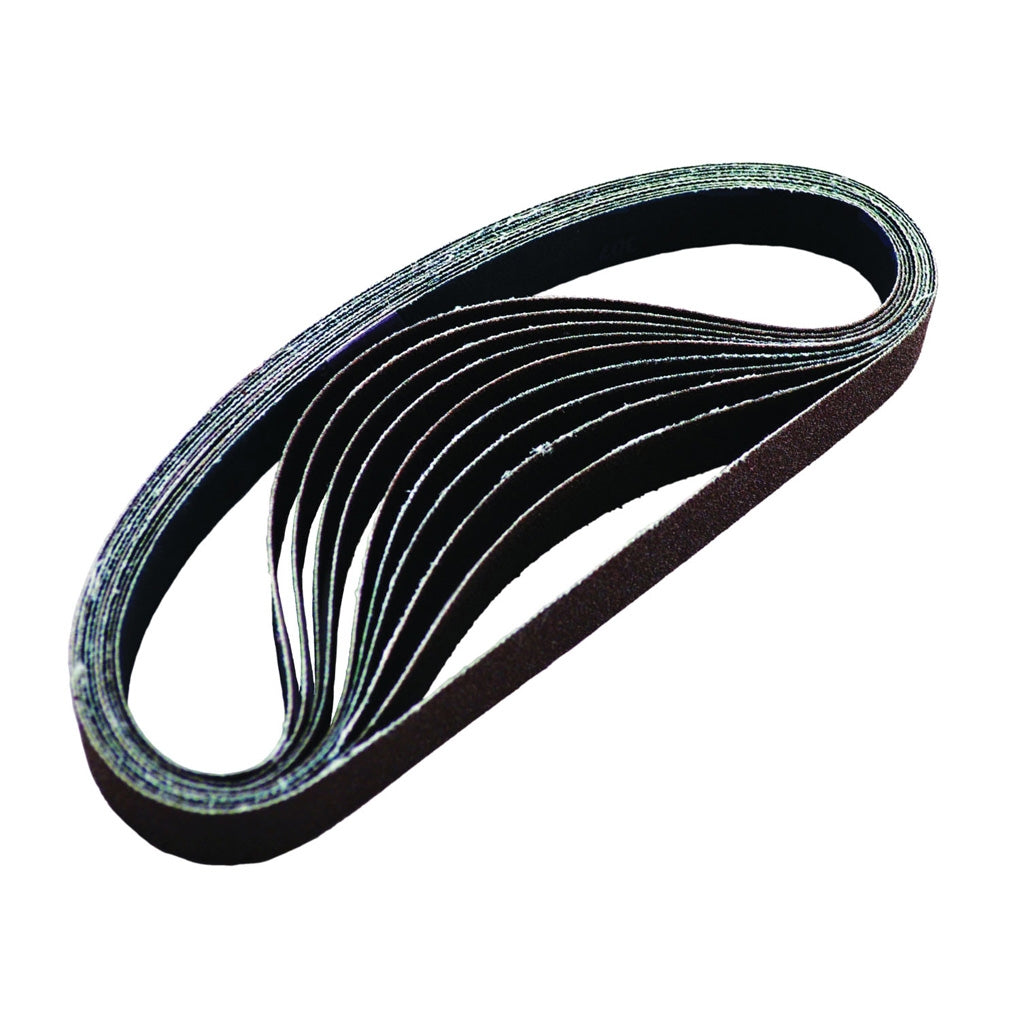 Astro Pneumatic - 303780G - 10 Pc. 80 Grit 1/2 in x 18 in Sanding Belt