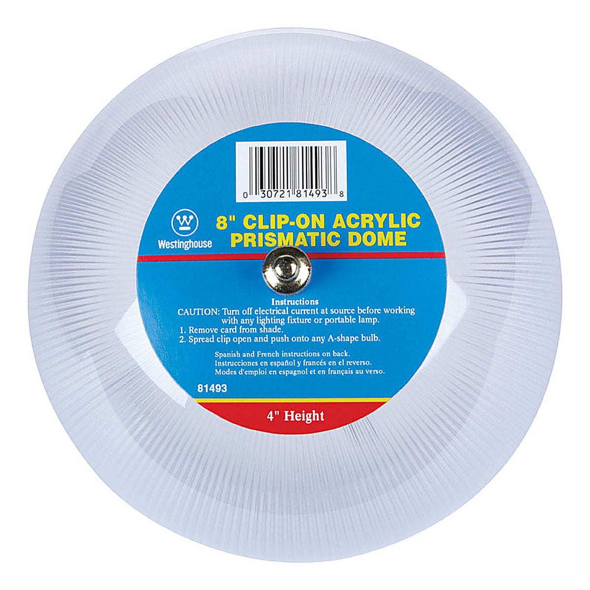 Westinghouse - 81493 - Dome Clear Acrylic Lamp Shade 1 pk