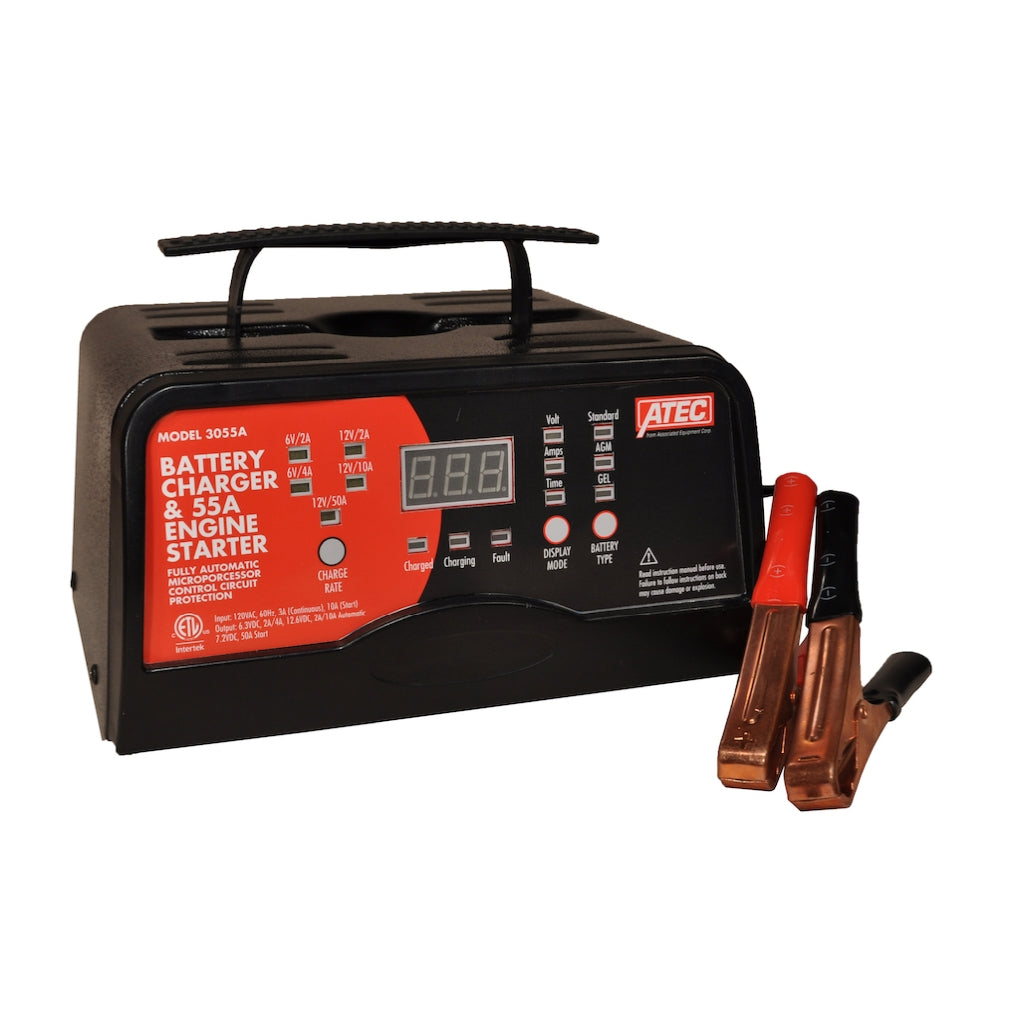 Associated Auto Equipment - 3055A - 6/12V, 10/2/50A ATEC CHARGER