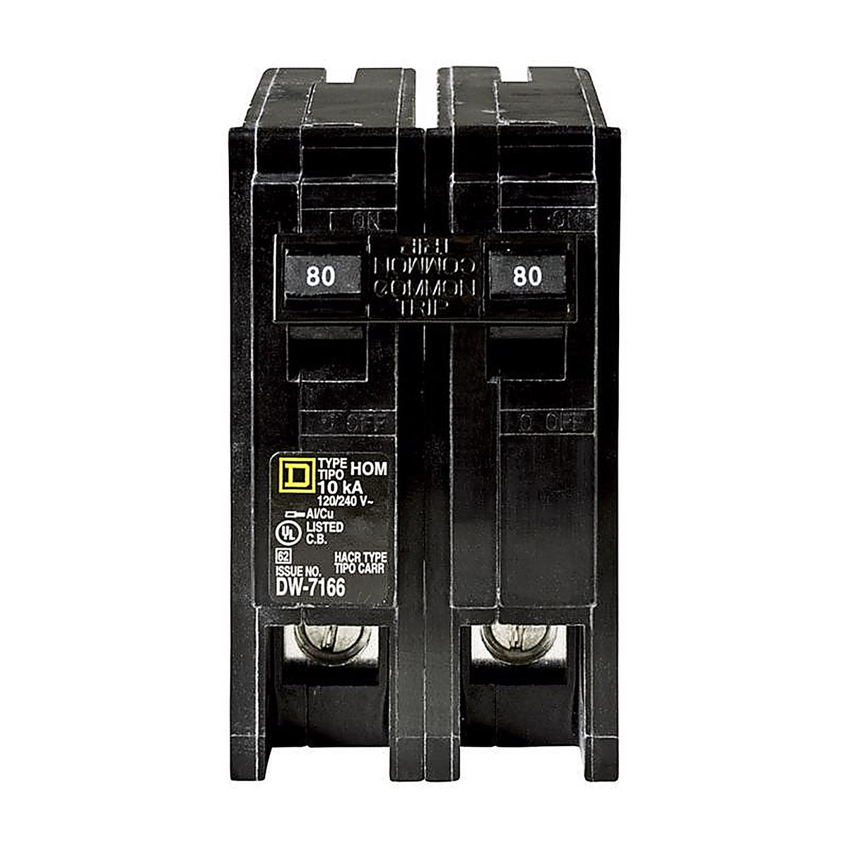 Square D - HOM280CP - HomeLine 80 amps Plug In 2-Pole Circuit Breaker