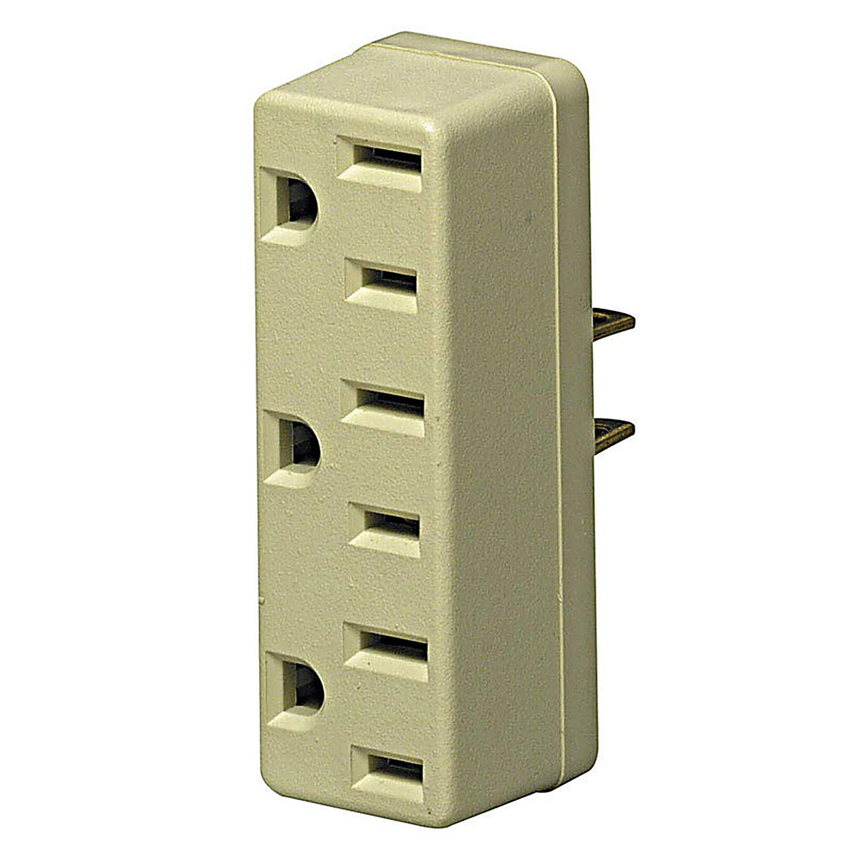 Leviton - 00698-00I - Polarized 3 outlets Outlet Adapter 1 pk