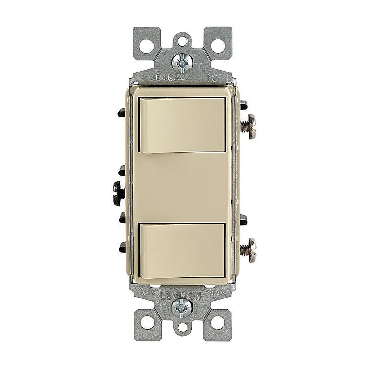 Leviton - 01754-0IS - 15 amps Rocker Switch Ivory - 1/Pack