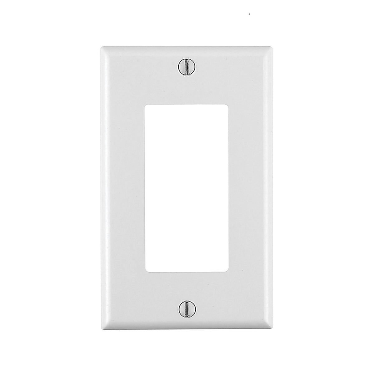 Leviton - 80401-WMP - Decora White 1 gang Thermoset Plastic GFCI/Rocker Wall Plate - 10/Pack