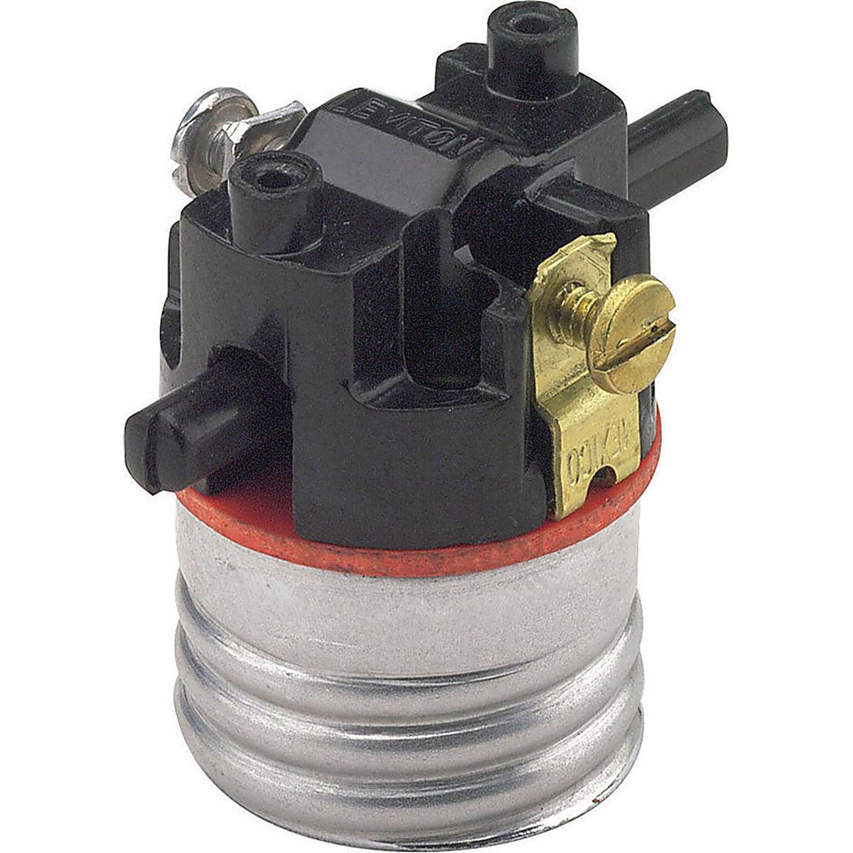 Leviton - 07080-00M - Phenolic Incandescent Medium Base Socket 1 pk