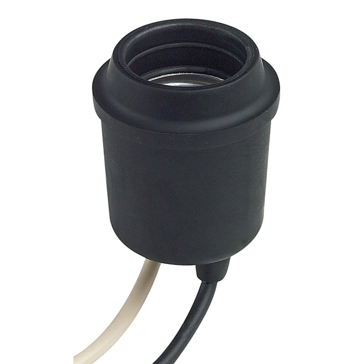 Leviton - 00124-00D - Plastic Medium Base Single Circuit Socket - 1/Pack