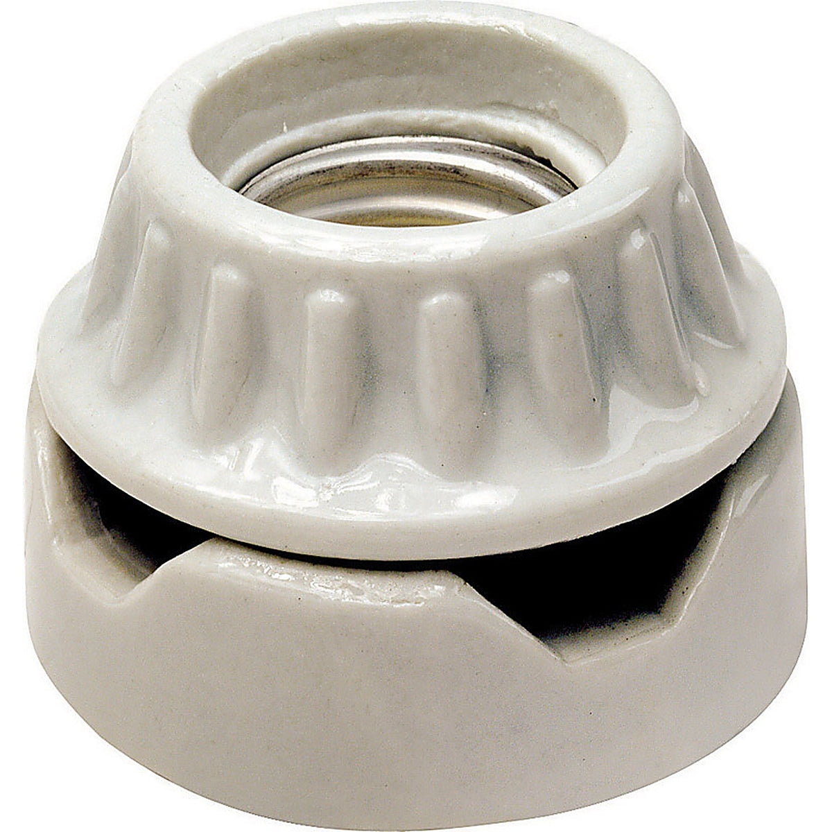 Leviton - 09880-000 - Porcelain Incandescent Medium Base Keyless Socket - 1/Pack