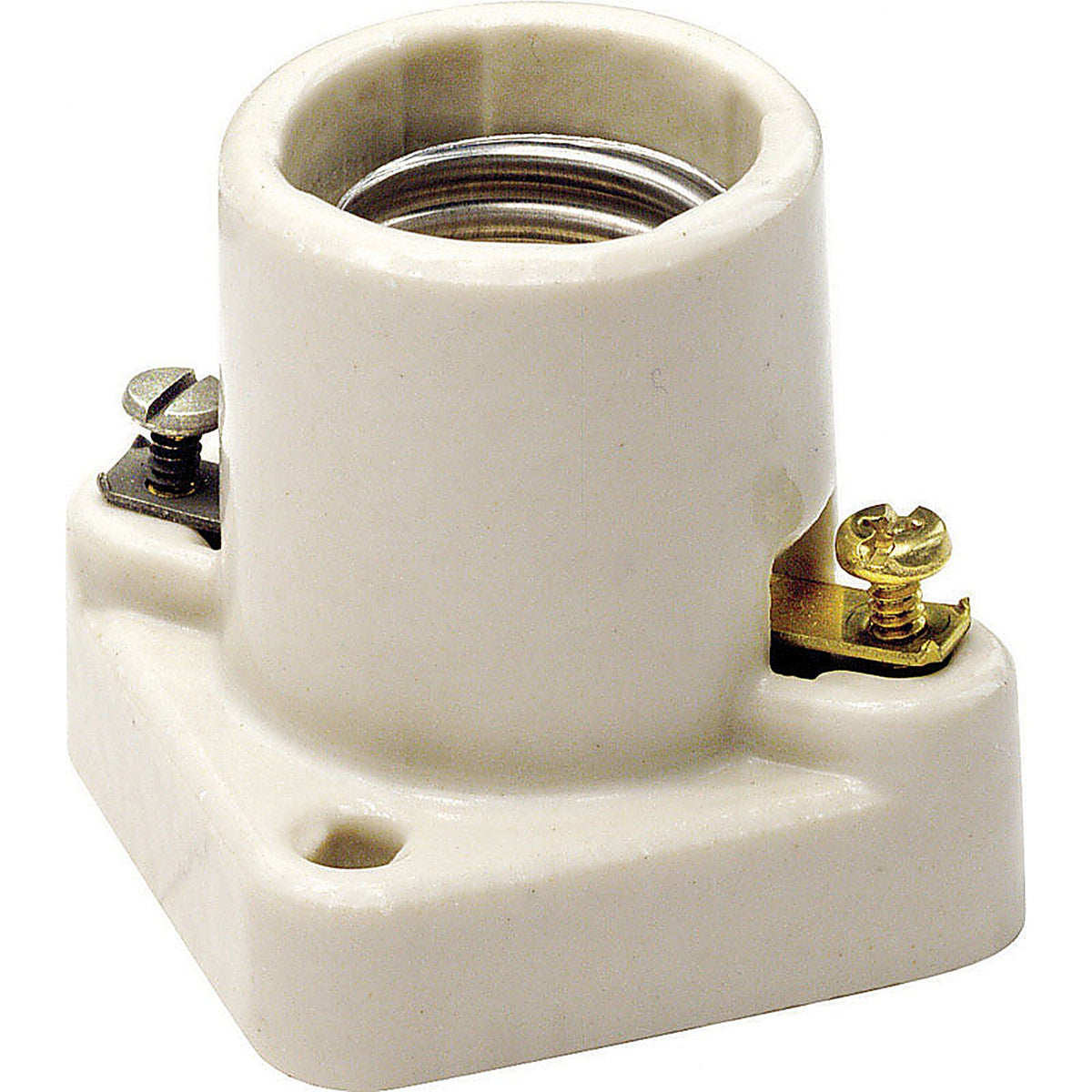 Leviton - 19062-000 - Porcelain Incandescent Medium Base Poney Cleat Socket - 1/Pack