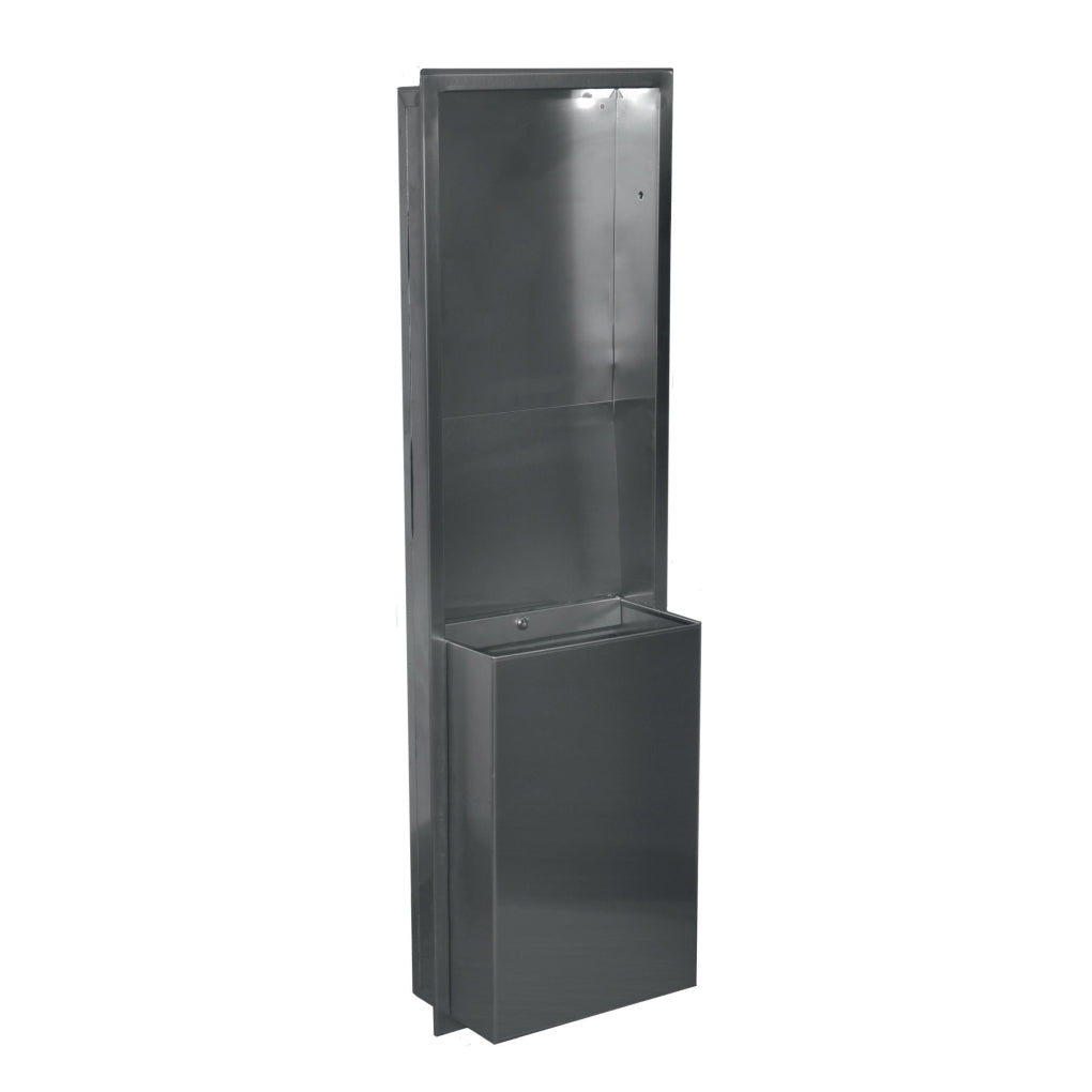 Tork - 309051 - H1 System Recessed Frame and Waste Receptacle, Stainless Steel