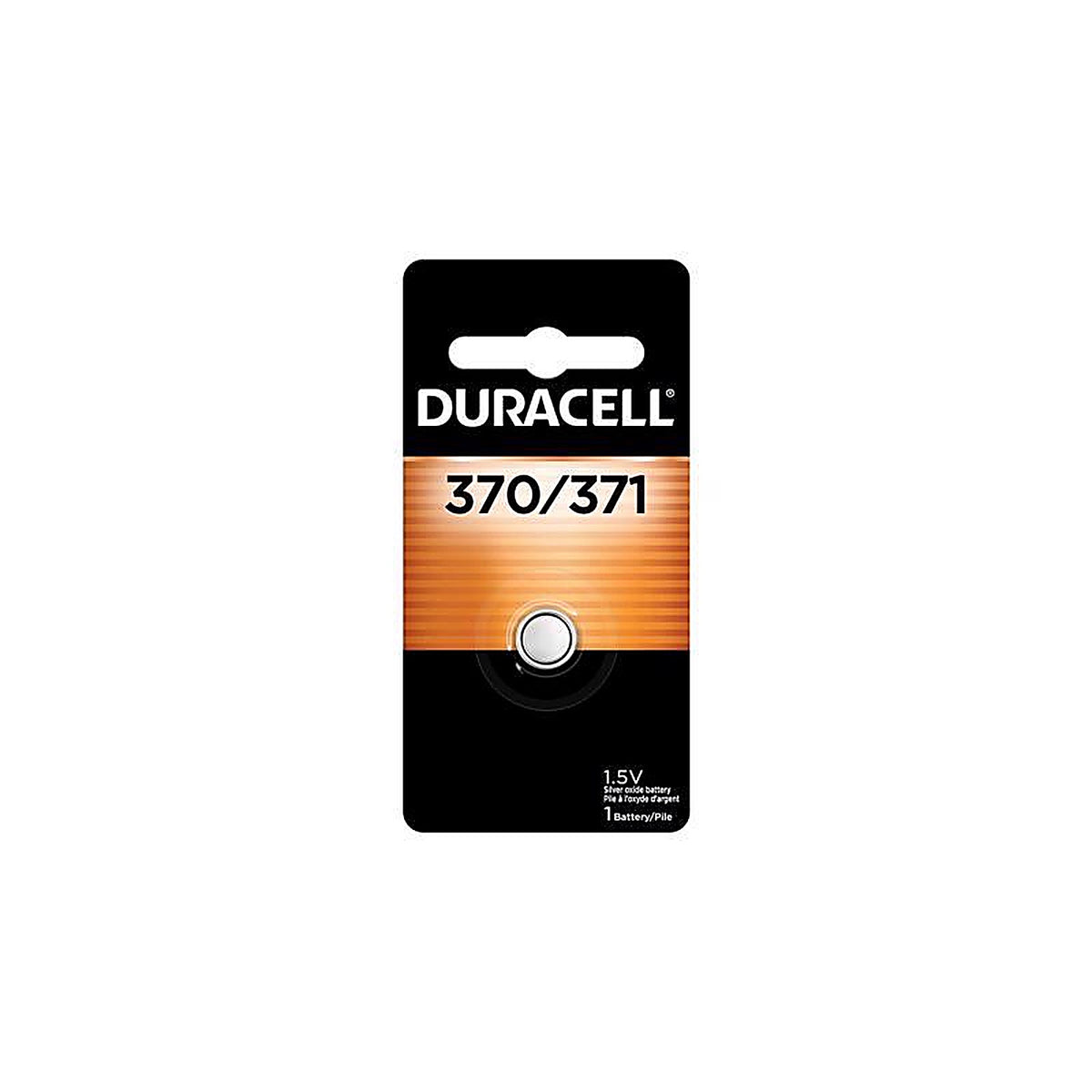 Duracell - D370/371BPK - Silver Oxide 370/371 1.5 V 40 Ah Button Cell Battery 1 pk