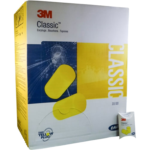 3M - 310-1001 - E-A-R Classic Uncorded Earplugs, Hearing Conservation in Pillow Pack - 200/pack